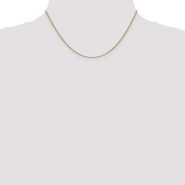 10K Yellow Gold 1.1mm Round Snake Chain Size 16