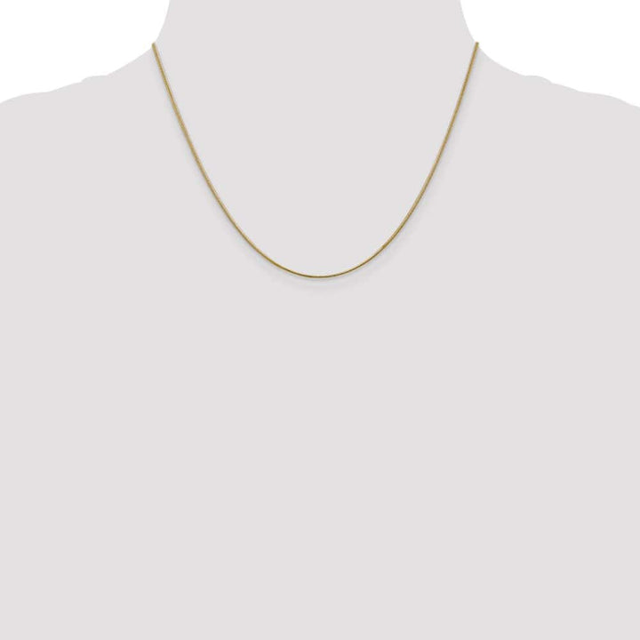 10K Yellow Gold 1.1mm Round Snake Chain Size 18