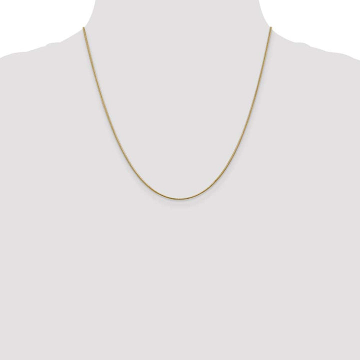 10K Yellow Gold 1.1mm Round Snake Chain Size 20
