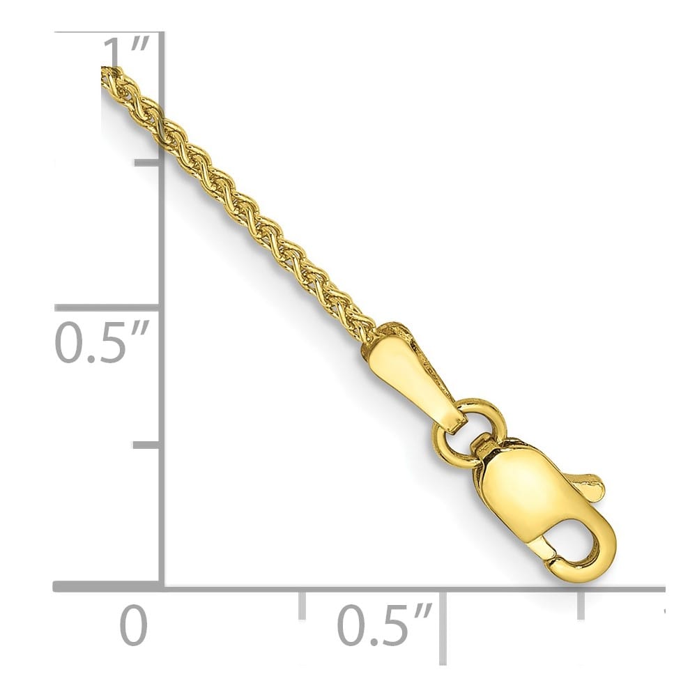 10K Yellow Gold 1.25mm Spiga Chain
