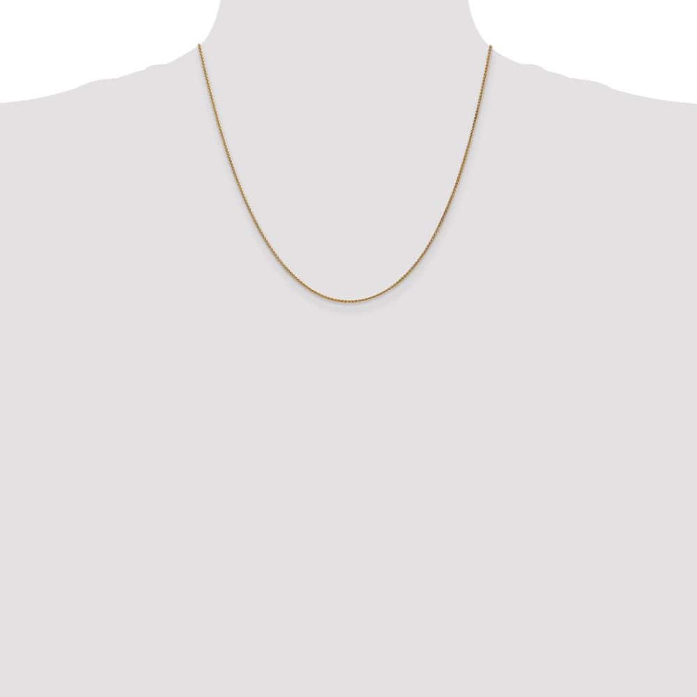 10K Yellow Gold 1.25mm Spiga Chain Size 20