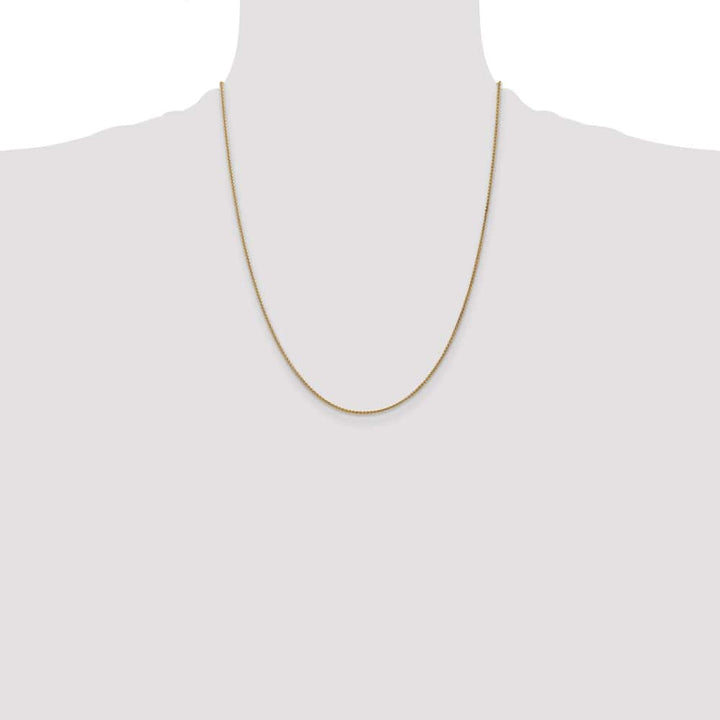 10K Yellow Gold 1.25mm Spiga Chain Size 22