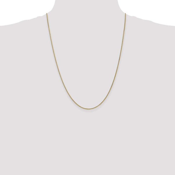 10K Yellow Gold 1.25mm Spiga Chain Size 24