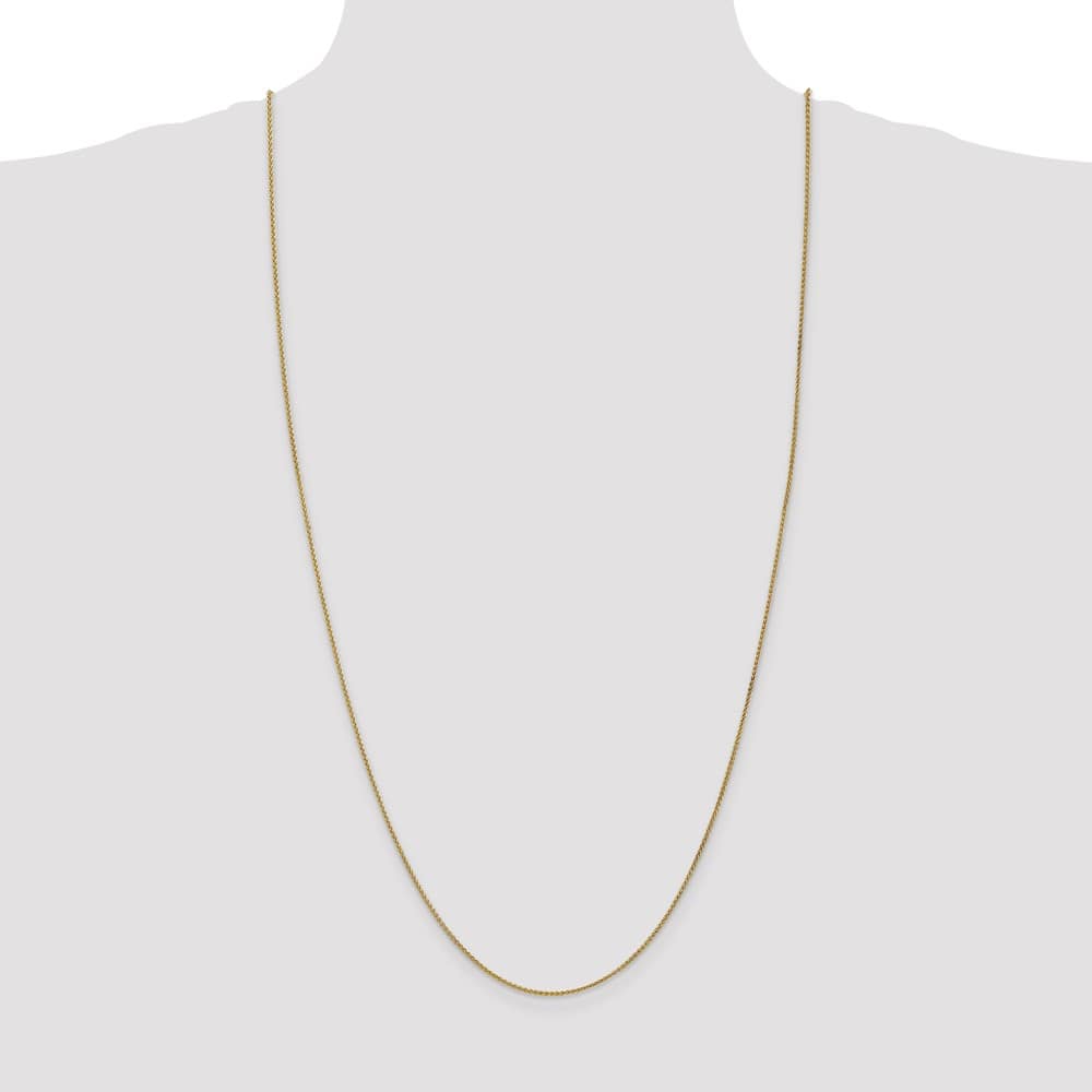10K Yellow Gold 1.25mm Spiga Chain Size 30