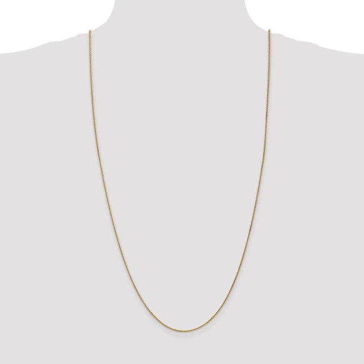 10K Yellow Gold 1.25mm Spiga Chain Size 30