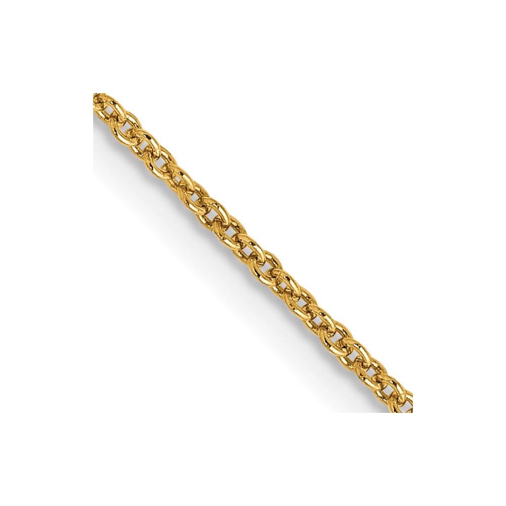 10K Yellow Gold 1.2mm Cable Chain