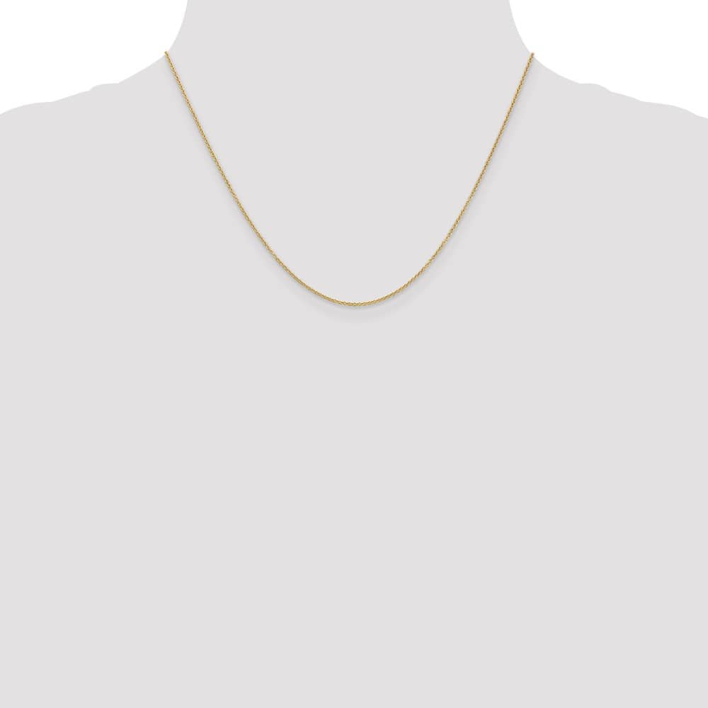 10K Yellow Gold 1.2mm Cable Chain Size 18
