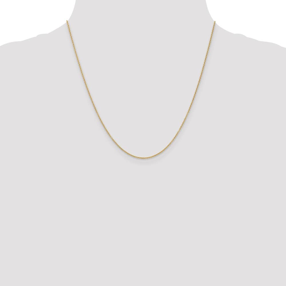 10K Yellow Gold 1.2mm Cable Chain Size 20