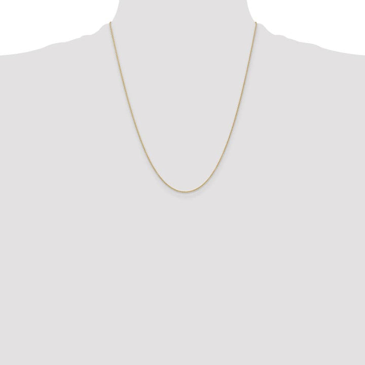 10K Yellow Gold 1.2mm Cable Chain Size 22