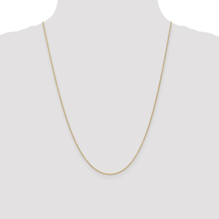 10K Yellow Gold 1.2mm Cable Chain Size 24
