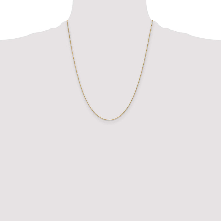 10K Yellow Gold 1.2mm D.C. Cable Chain