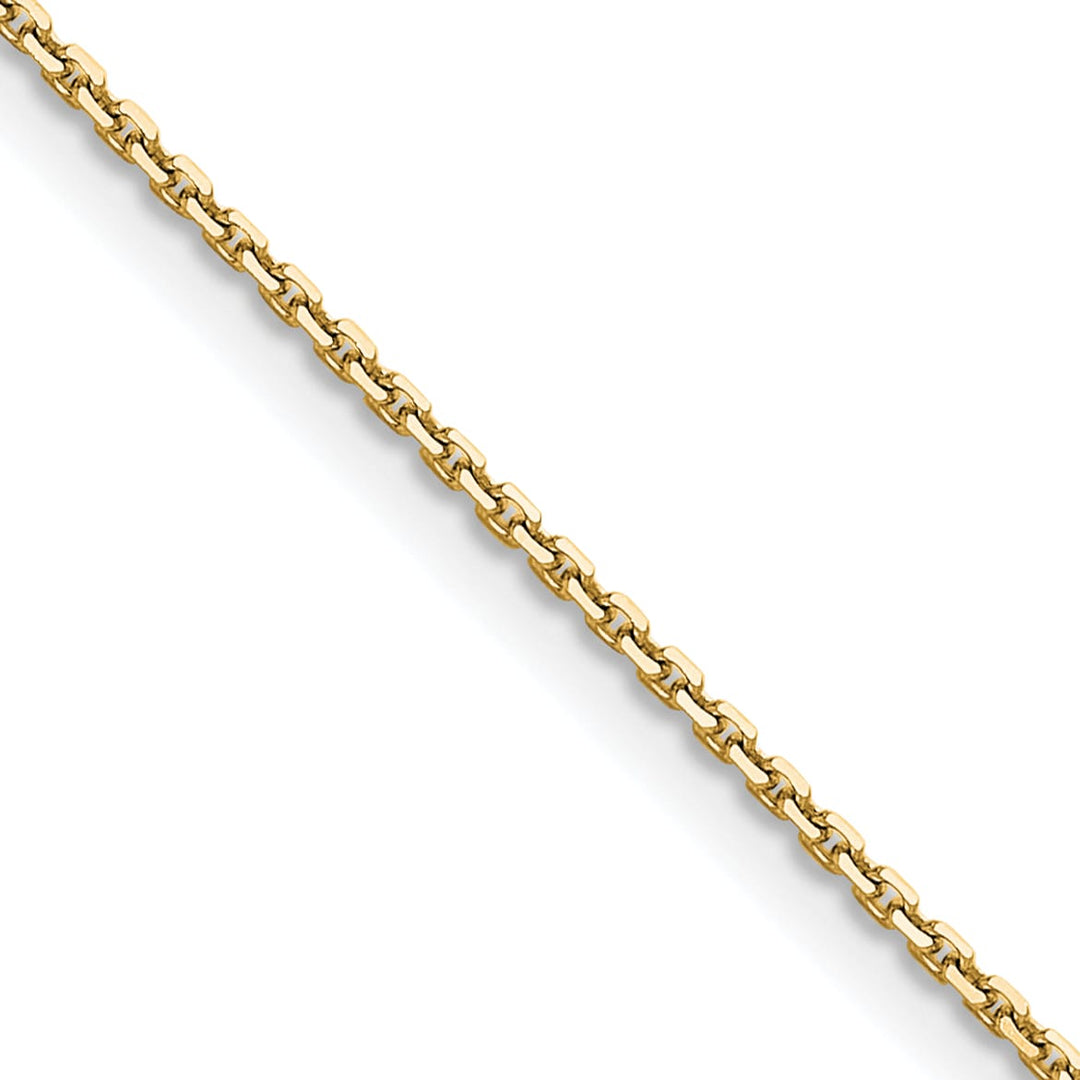 10K Yellow Gold 1.2mm D.C. Cable Chain