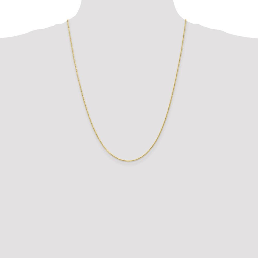 10K Yellow Gold 1.2mm Parisian Wheat Chain