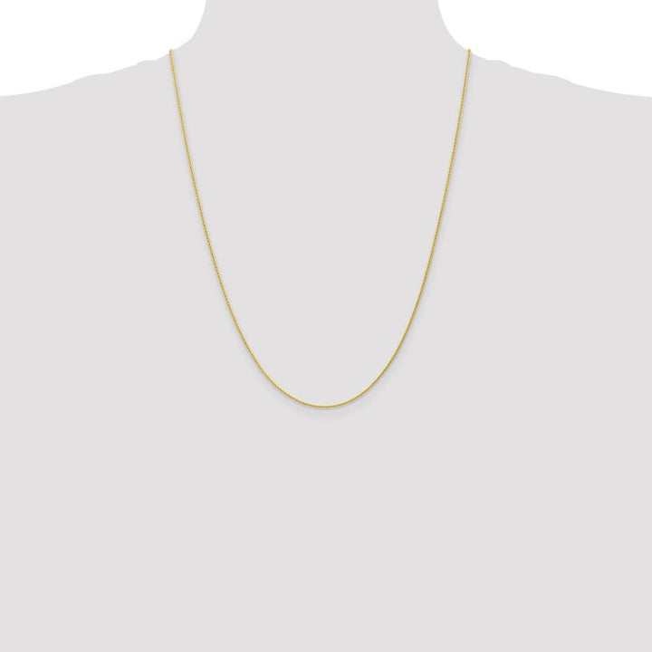 10K Yellow Gold 1.2mm Parisian Wheat Chain