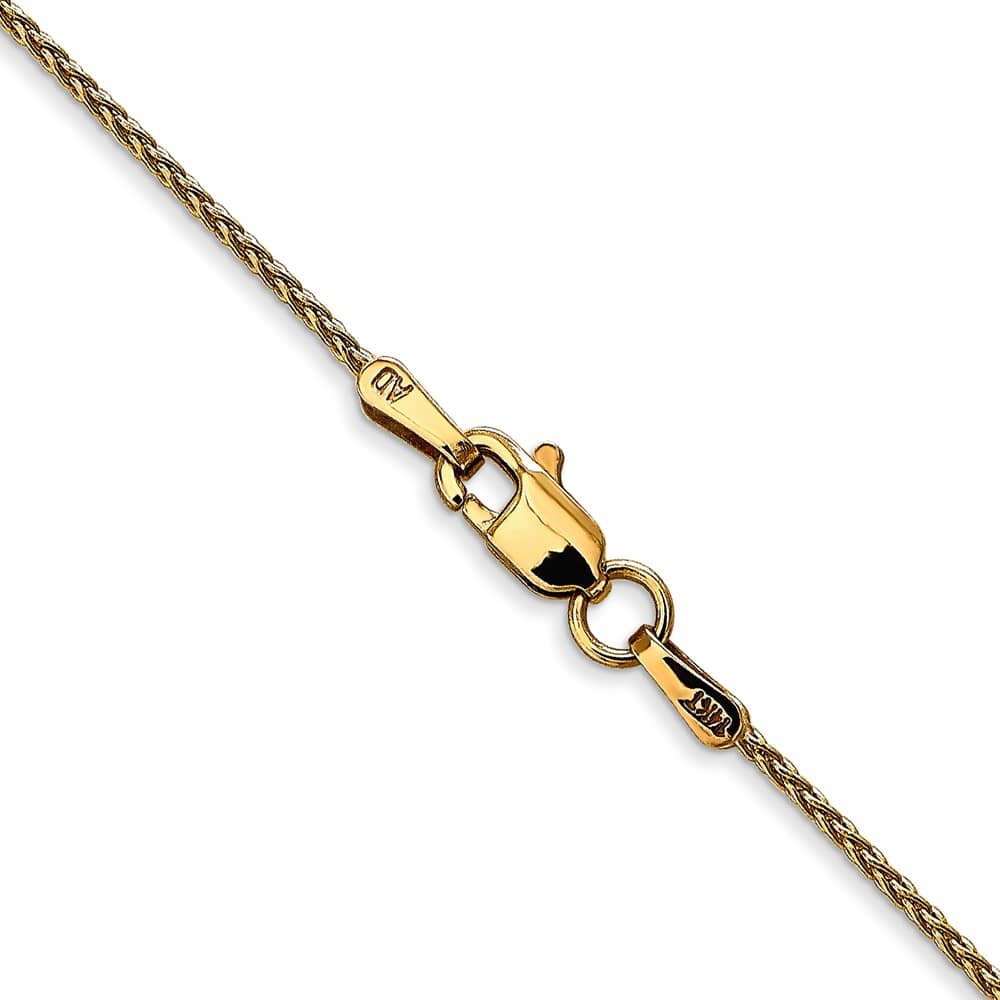10K Yellow Gold 1.2mm Parisian Wheat Chain