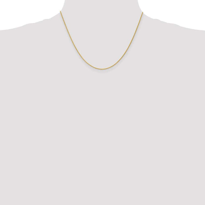 10K Yellow Gold 1.2mm Parisian Wheat Chain Size 18