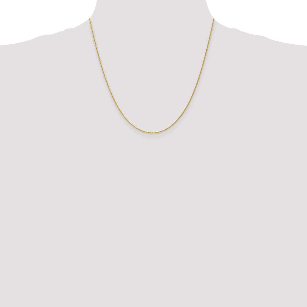 10K Yellow Gold 1.2mm Parisian Wheat Chain Size 20