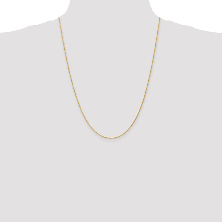 10K Yellow Gold 1.2mm Parisian Wheat Chain Size 24