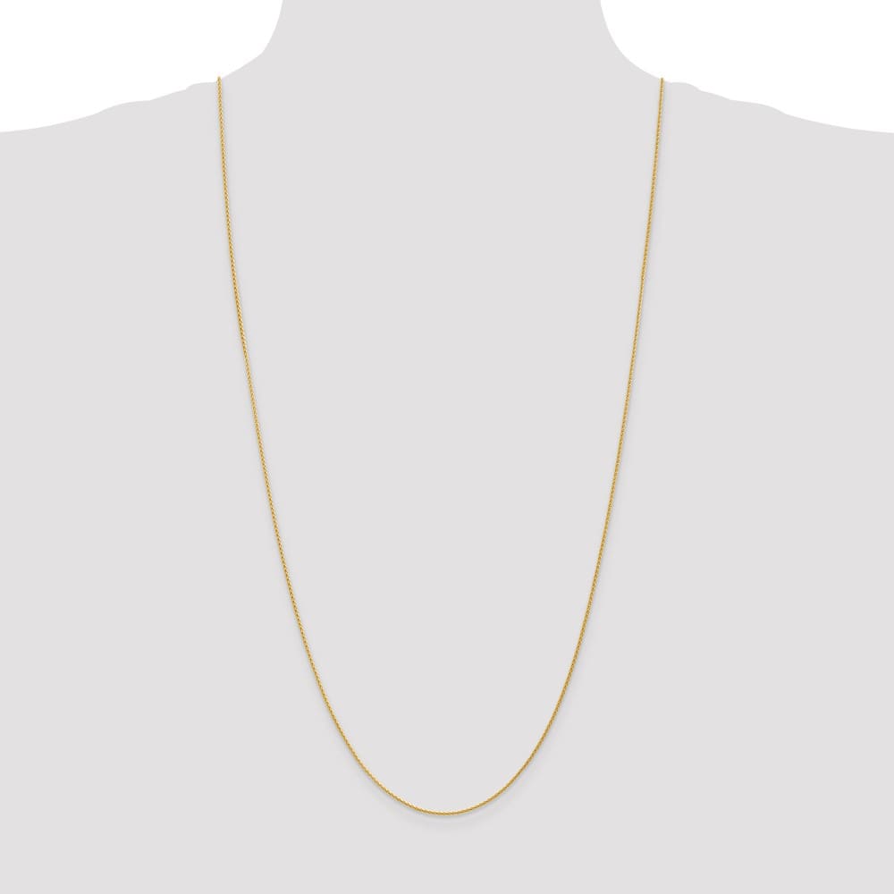 10K Yellow Gold 1.2mm Parisian Wheat Chain Size 30