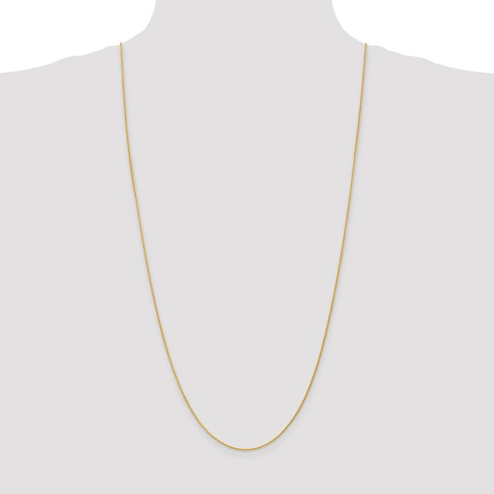 10K Yellow Gold 1.2mm Parisian Wheat Chain Size 30