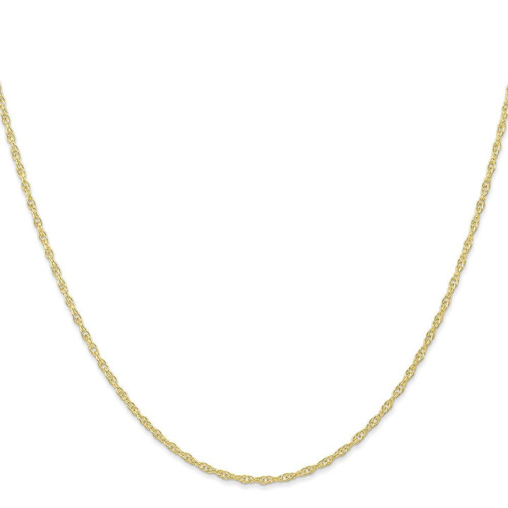 10K Yellow Gold 1.35mm Carded Cable Rope Chain
