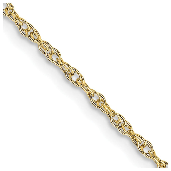 10K Yellow Gold 1.35mm Carded Cable Rope Chain