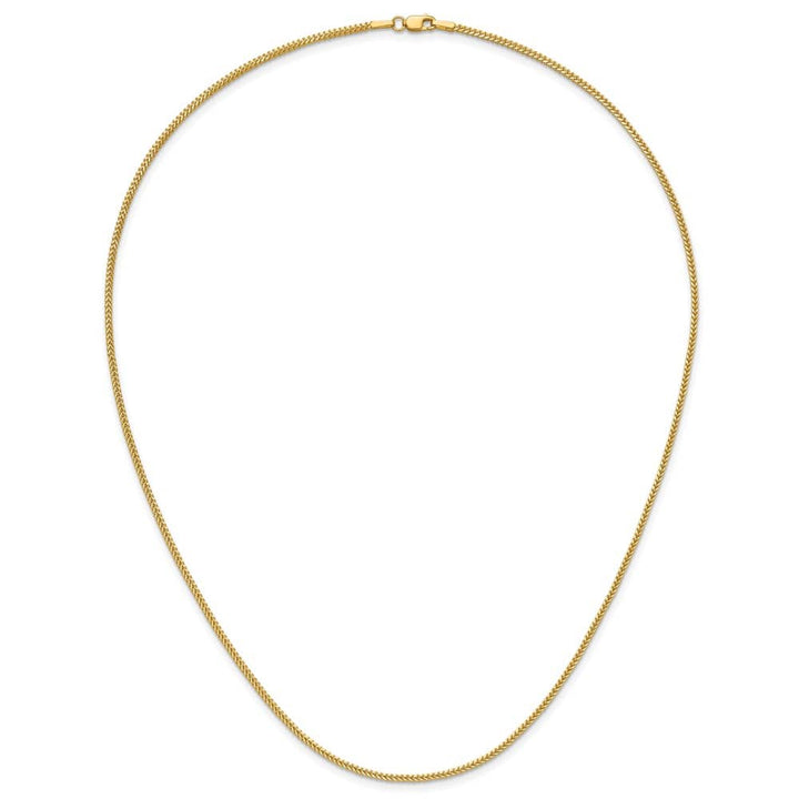 10K Yellow Gold 1.3mm Franco Chain