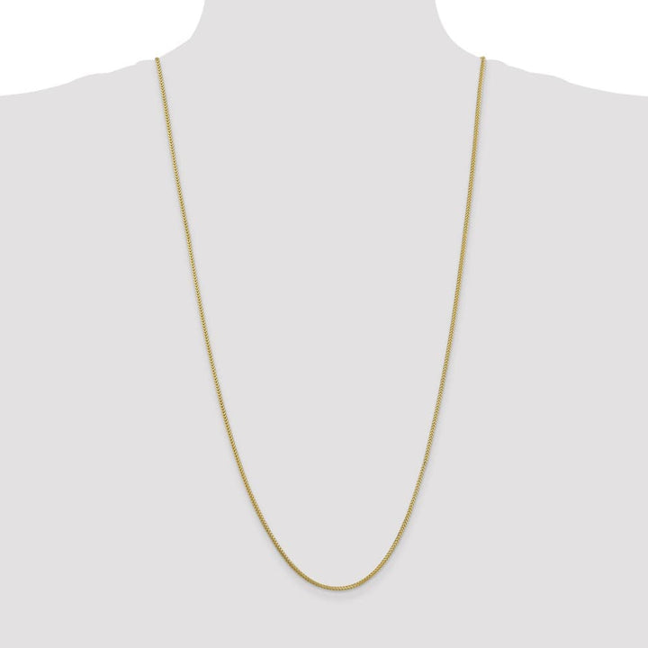 10K Yellow Gold 1.3mm Franco Chain Size 30