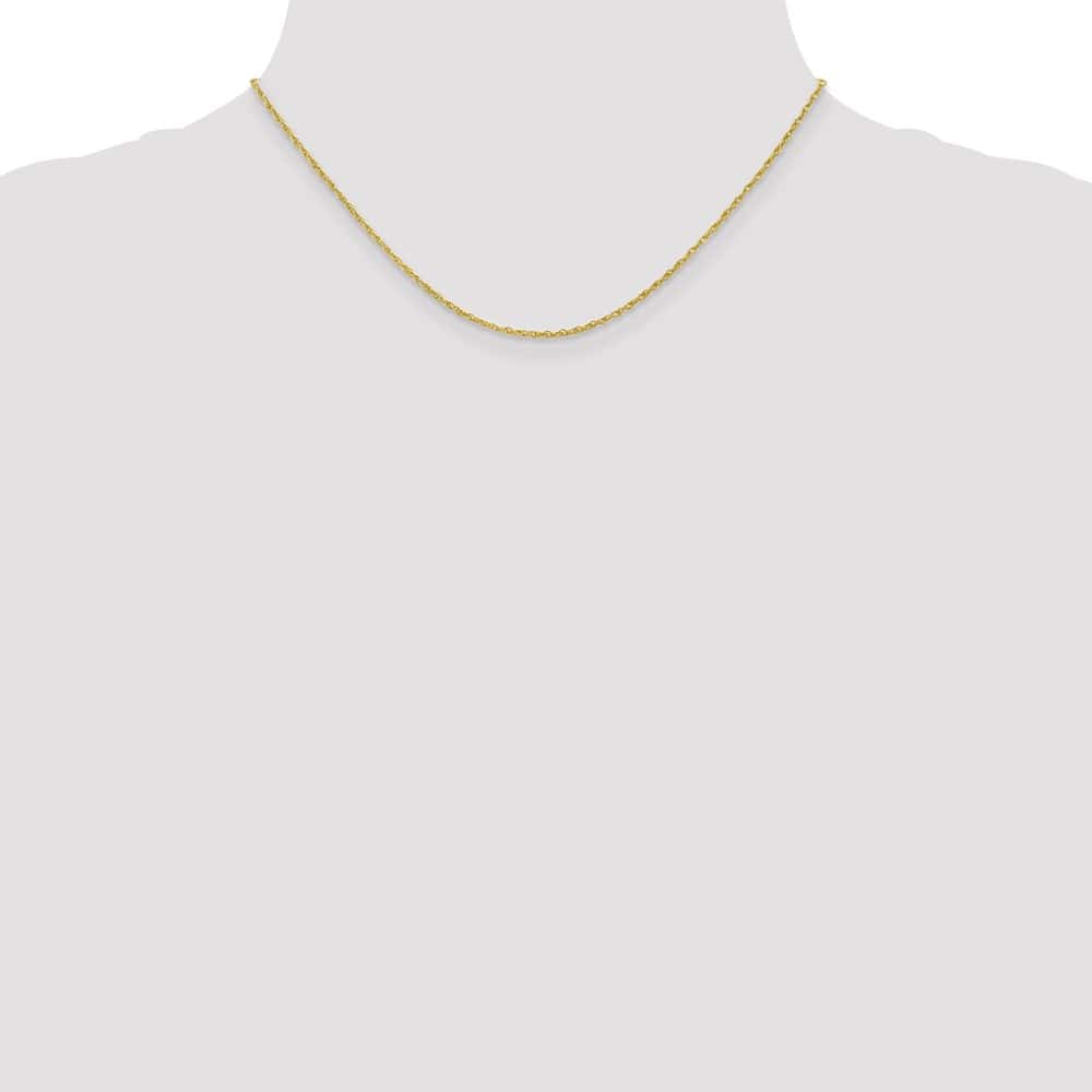 10K Yellow Gold 1.3mm Heavy-Baby Rope Chain Size 16