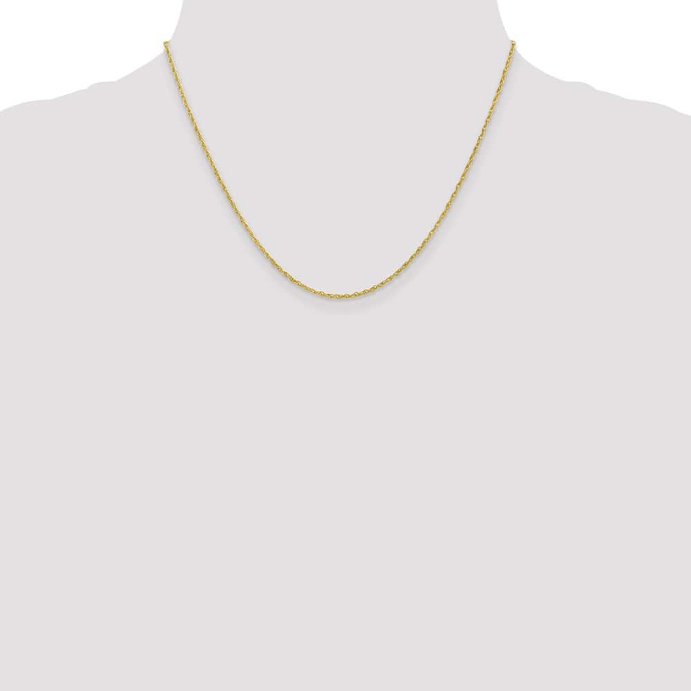 10K Yellow Gold 1.3mm Heavy-Baby Rope Chain Size 18