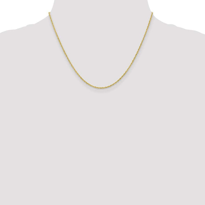 10K Yellow Gold 1.3mm Heavy-Baby Rope Chain Size 18
