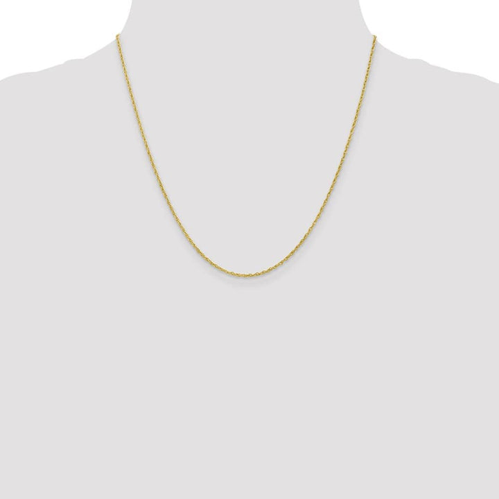 10K Yellow Gold 1.3mm Heavy-Baby Rope Chain Size 20
