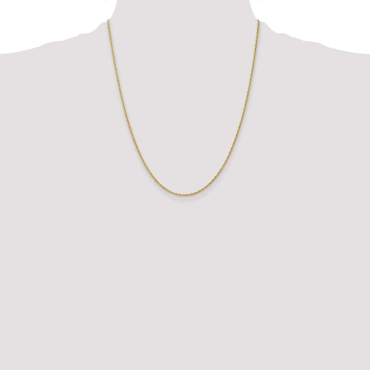 10K Yellow Gold 1.3mm Heavy-Baby Rope Chain Size 22
