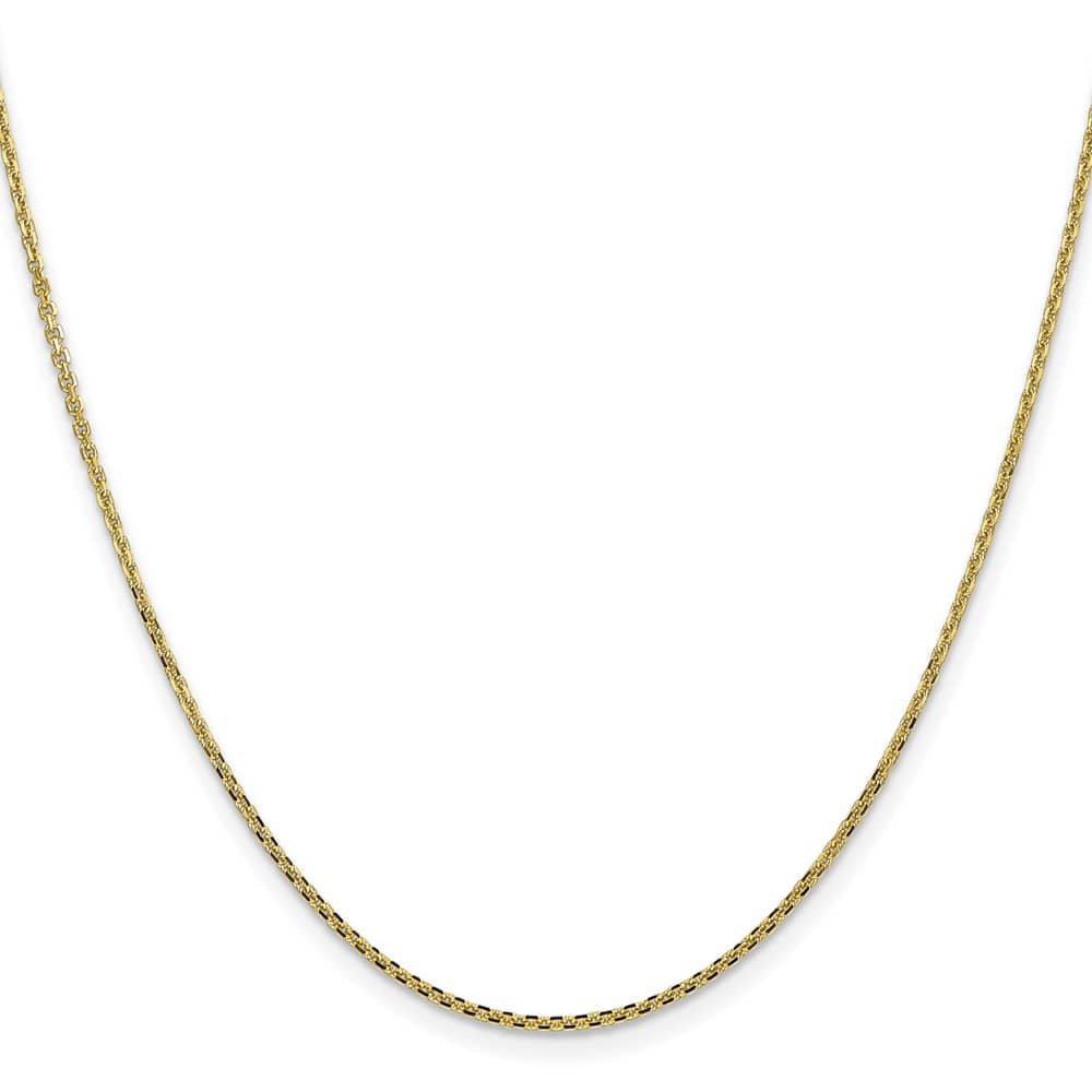 10K Yellow Gold 1.45mm D.C. Cable Chain