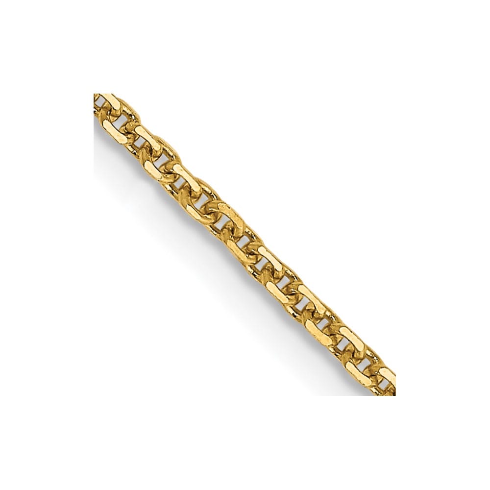 10K Yellow Gold 1.45mm D.C. Cable Chain