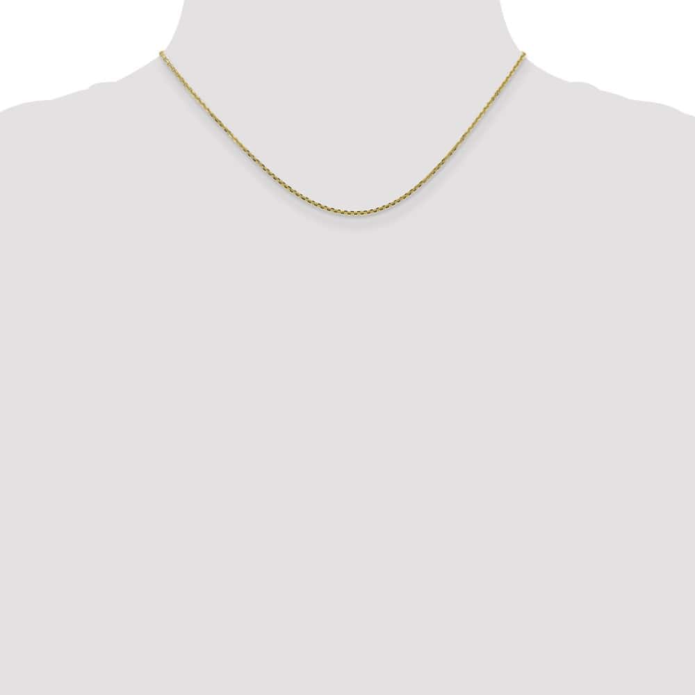 10K Yellow Gold 1.45mm D.C. Cable Chain Size 16