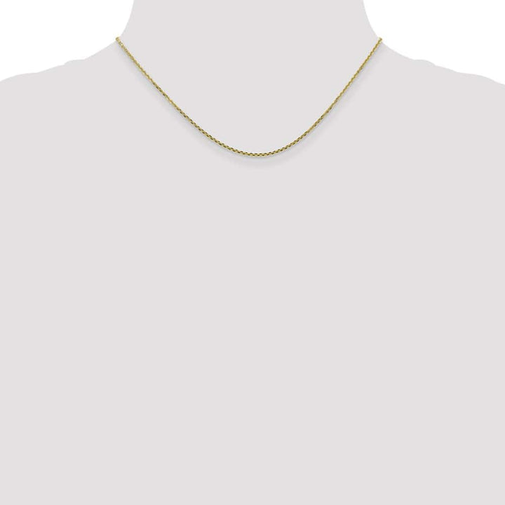 10K Yellow Gold 1.45mm D.C. Cable Chain Size 16