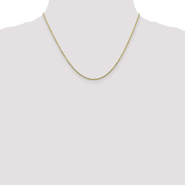 10K Yellow Gold 1.45mm D.C. Cable Chain Size 18