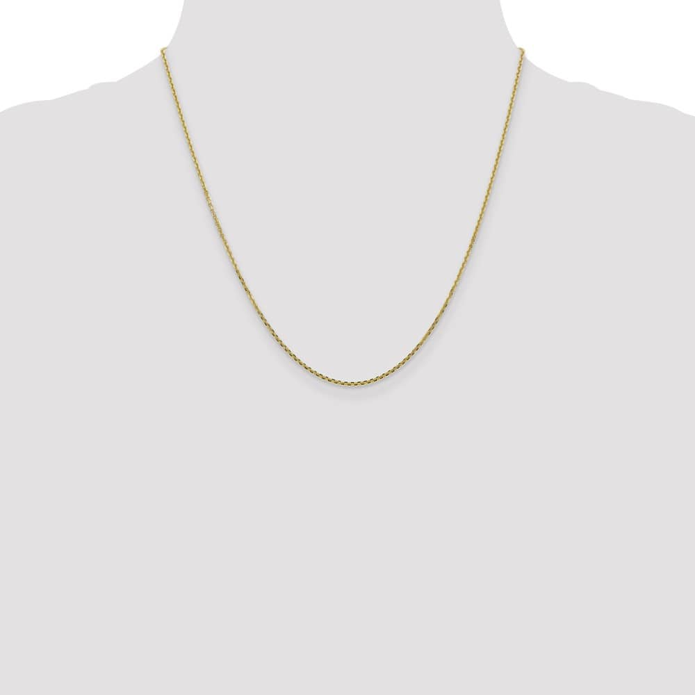 10K Yellow Gold 1.45mm D.C. Cable Chain Size 20