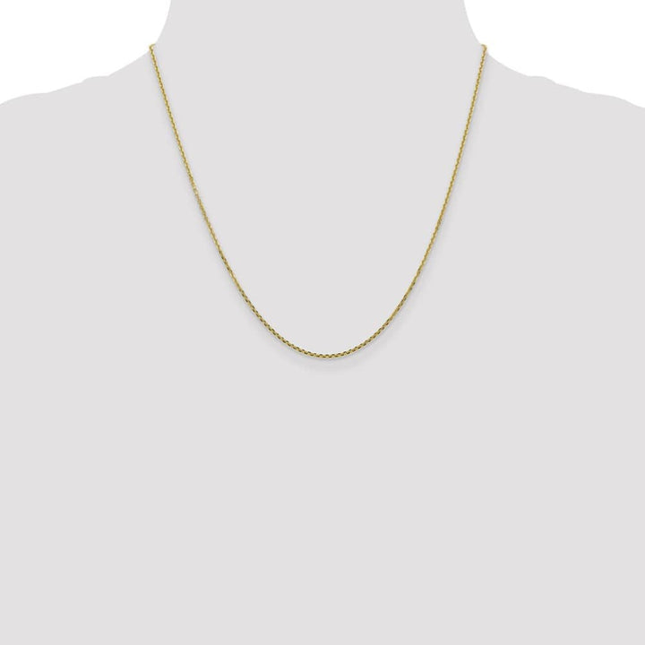 10K Yellow Gold 1.45mm D.C. Cable Chain Size 20