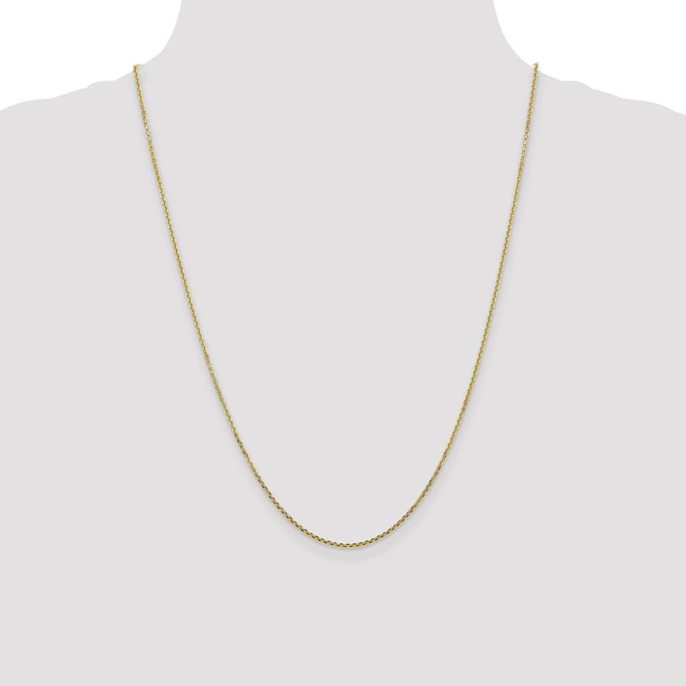 10K Yellow Gold 1.45mm D.C. Cable Chain Size 24