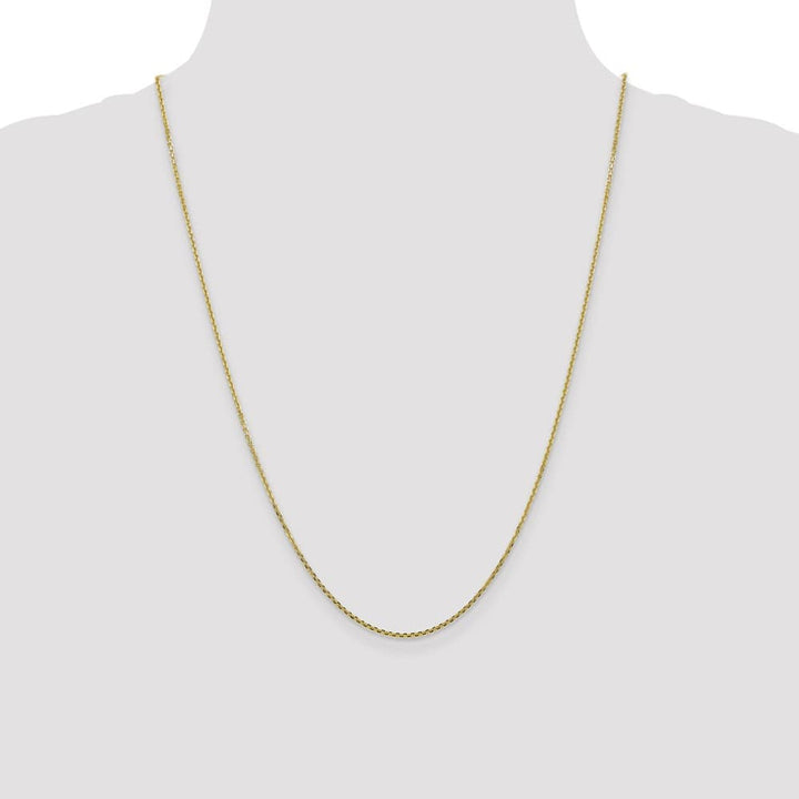 10K Yellow Gold 1.45mm D.C. Cable Chain Size 24
