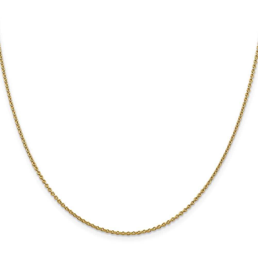 10K Yellow Gold 1.4mm Forzantine Cable Chain