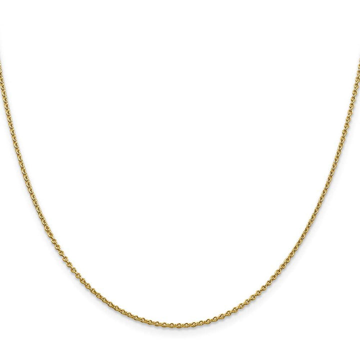 10K Yellow Gold 1.4mm Forzantine Cable Chain