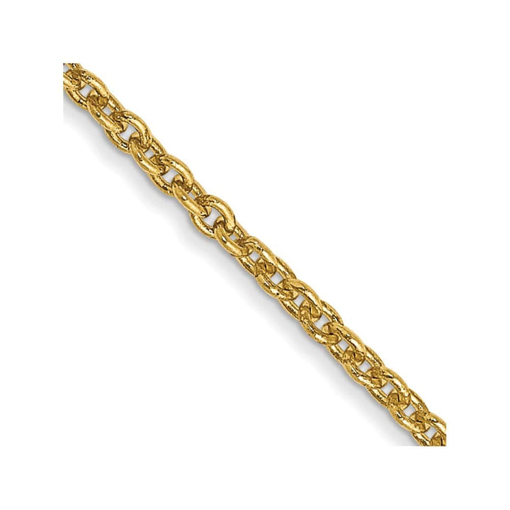 10K Yellow Gold 1.4mm Forzantine Cable Chain