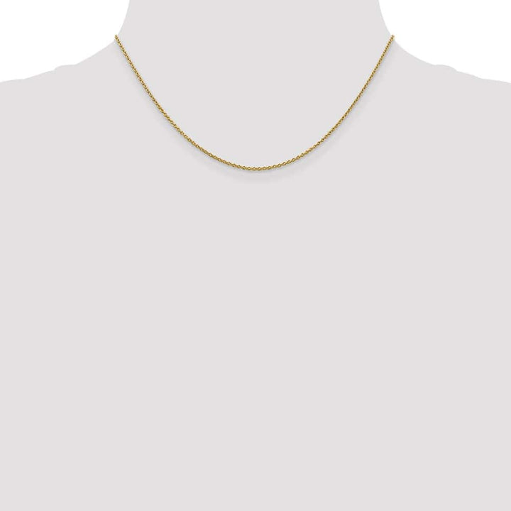 10K Yellow Gold 1.4mm Forzantine Cable Chain Size 16