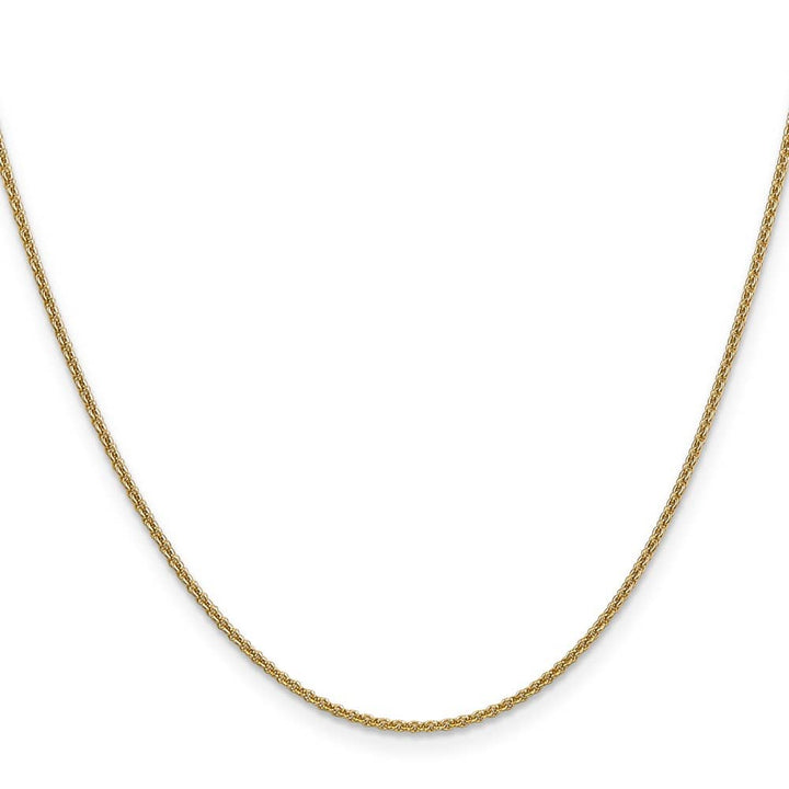 10K Yellow Gold 1.4mm Round Open Link Cable Chain