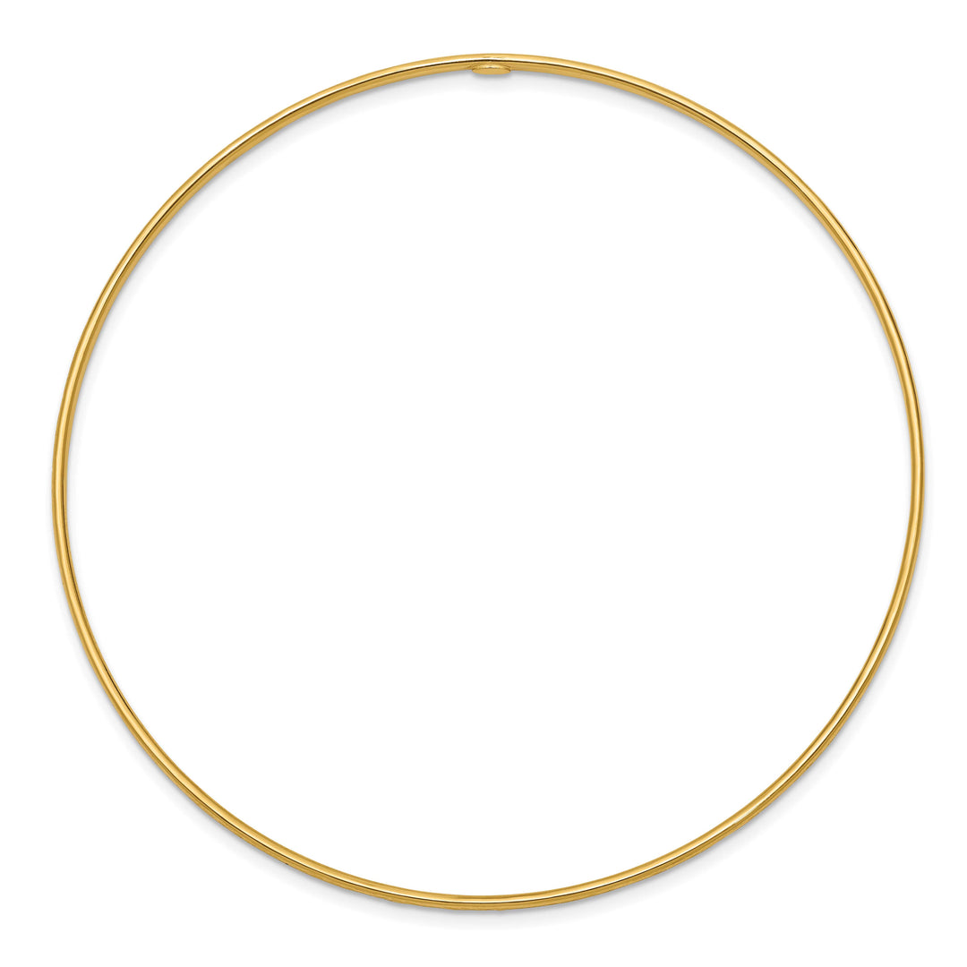10K Yellow Gold 1.5 mm D.C. Slip On Bangle