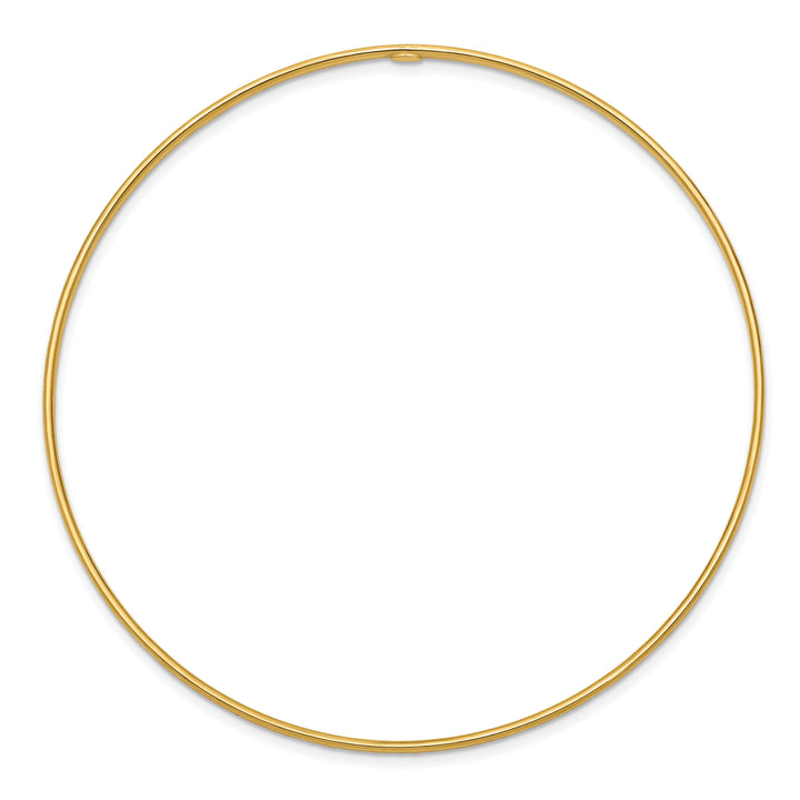 10K Yellow Gold 1.5 mm D.C. Slip On Bangle