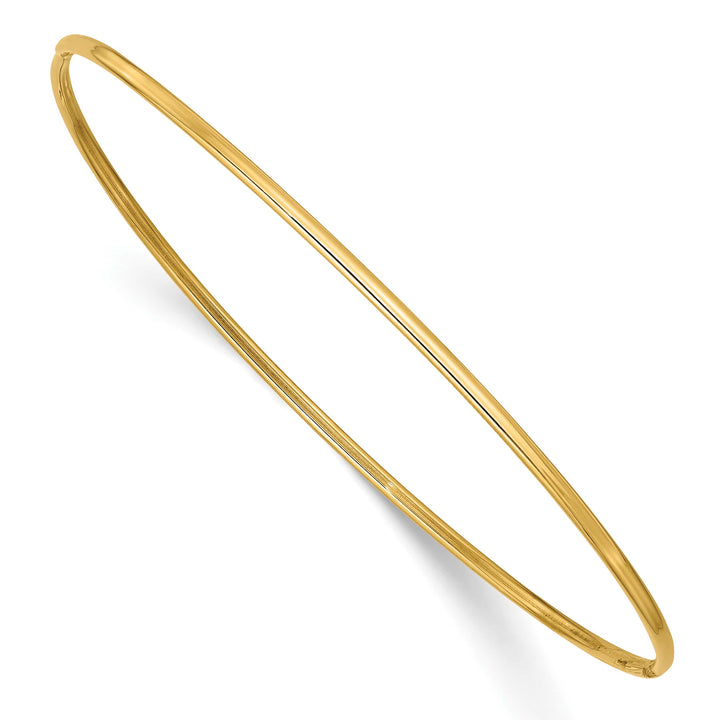 10K Yellow Gold 1.5 mm Slip On Bangle